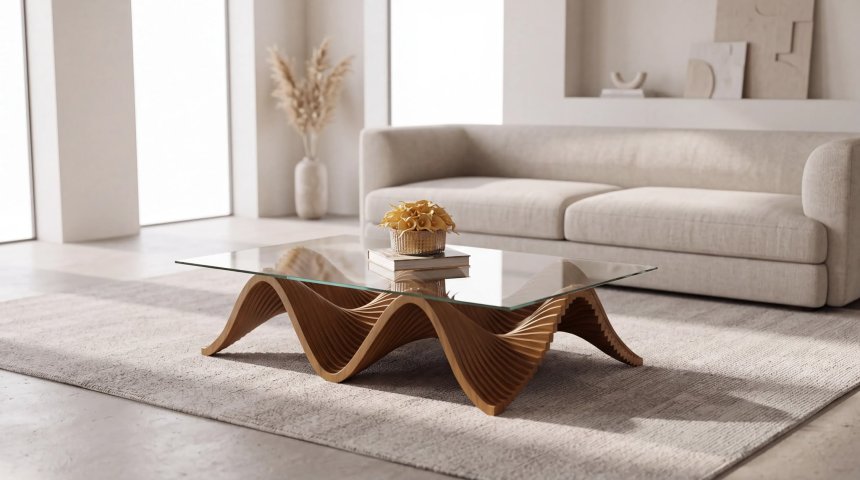 Bubble Glass Coffee Table
