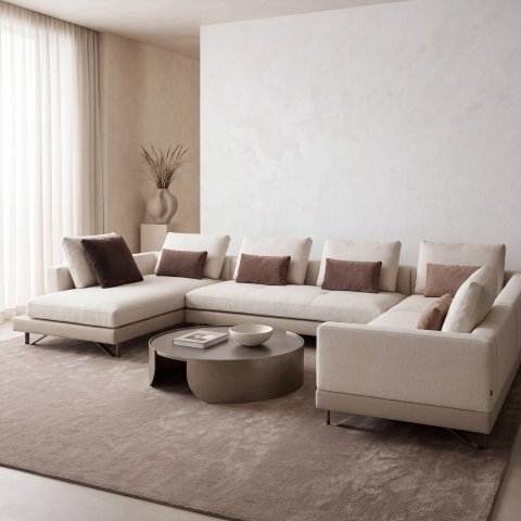 Latte Corner Sofa